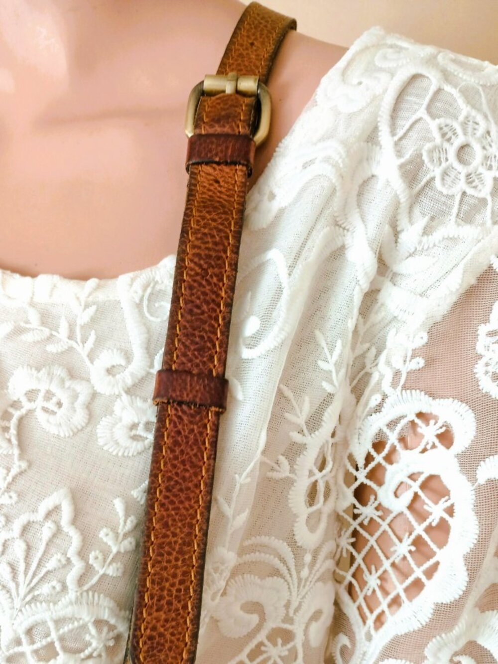 Patricia Nash Multi Color Floral Sunflower Leather Crossbody Bag Top Zip - Picture 6 of 16